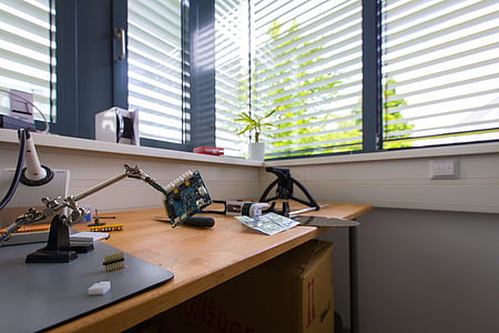 soldering iron on desk thumbnail
