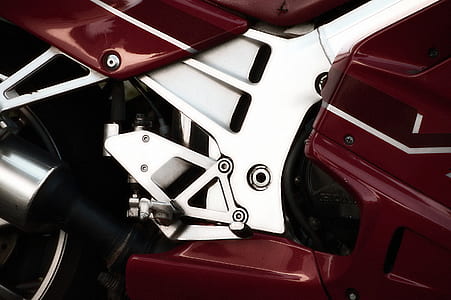 red and silver motorcycle frame thumbnail