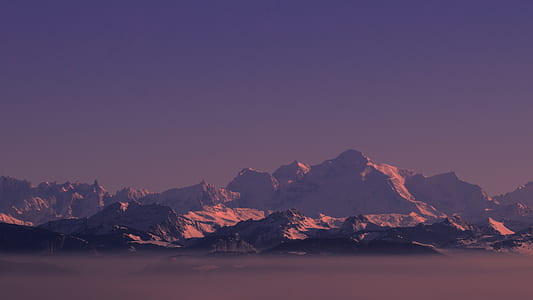 mountain under dark sky during daytime thumbnail