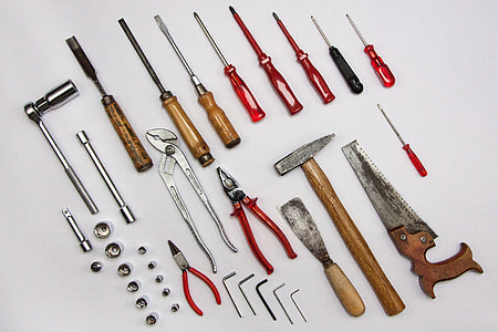 assorted-color handheld tool lot thumbnail