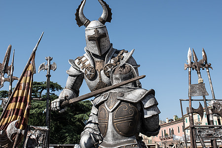 person wearing gray steel armor thumbnail