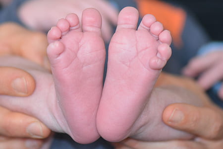close-up photo of baby's feet thumbnail