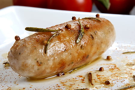 shallow focus photography of sausage dish thumbnail
