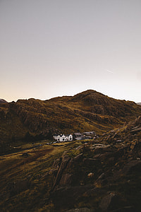 white houses on mountain range thumbnail