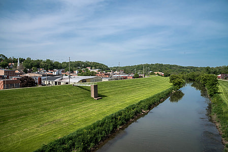 Landscape of River and Town thumbnail