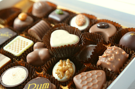 assorted-shape chocolate in box thumbnail