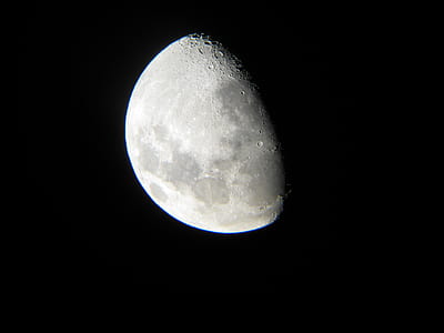 half moon photo at night thumbnail
