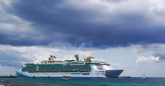white and green cruise ship thumbnail