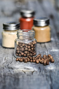brown nuts in clear glass jar thumbnail