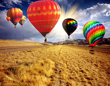 assorted-color hot air balloons during daytime thumbnail