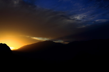 untitled, mountain, light, sunset, cloud, twilight thumbnail