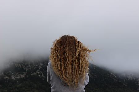 woman watching view of mountain thumbnail