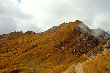 landscape photography of brown mountain range thumbnail