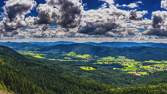aerial photography of mountain range thumbnail