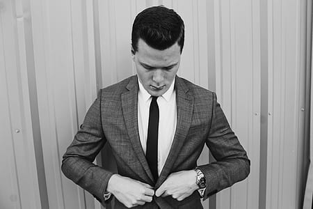 man wearing blazer and dress shirt thumbnail