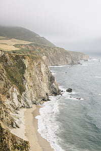 cliff, rock, beach, coast thumbnail