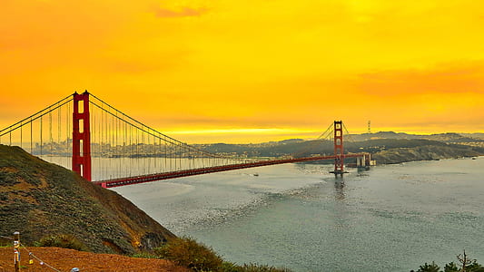 sea, city, dawn, landscape thumbnail