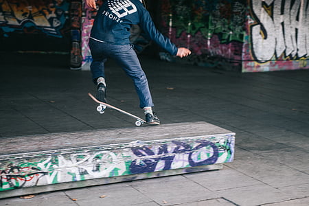 person on skateboard doing tricks thumbnail