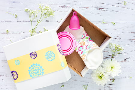 Pink Menstrual Cup in Box thumbnail