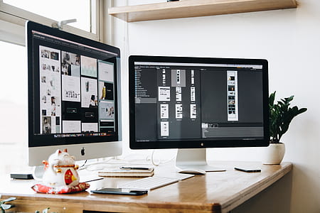 apple, desk, working, table thumbnail