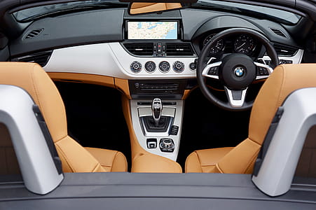 Black, Brown, and Gray Bmw Car Interior View thumbnail