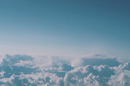 aerial photo of white clouds thumbnail
