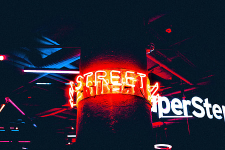 Street neon light signage thumbnail