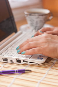 laptop, notebook, working, internet thumbnail