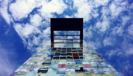 low-angle photography of curtain wall building at daytime thumbnail