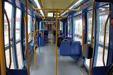 yellow and blue bus seat thumbnail
