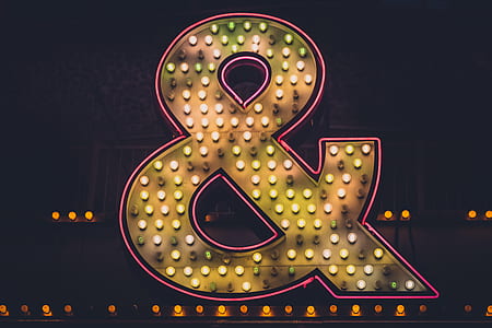 lighted ampersand signage thumbnail