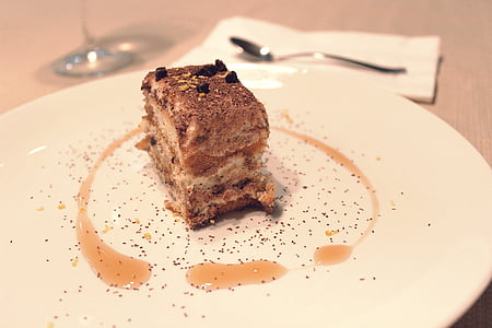 cake dessert on white ceramic plate thumbnail