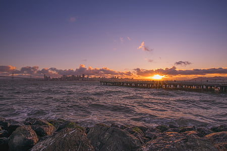 sunset over the horizon thumbnail