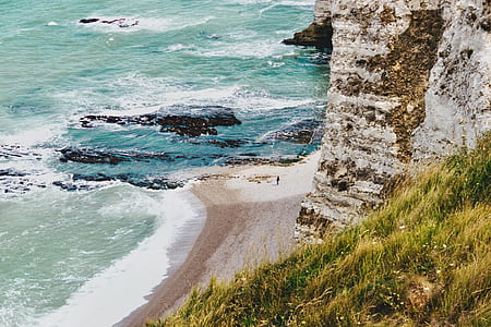 body of water near cliff thumbnail