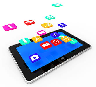 Social Media Tablet Indicates Application Software And Communica thumbnail