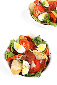 vegetable salad in white bowl thumbnail