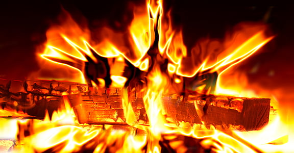 photo showing burning wood thumbnail