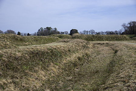 View of the Trenches on the American Side at Yorktown, Virginia thumbnail