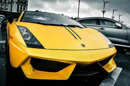 yellow Lamborghini coupe thumbnail