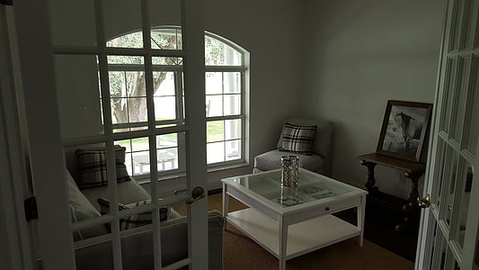 open glass door leading to living room thumbnail