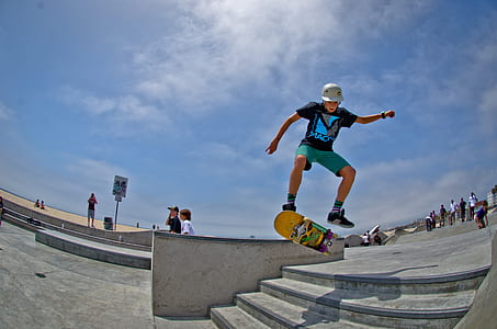 man riding on skateboard thumbnail