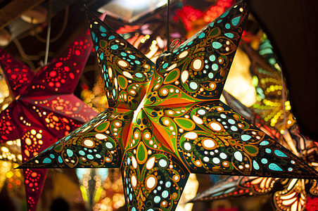closeup photo of multicolored star lantern thumbnail