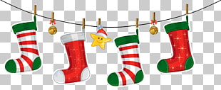 Christmas decoration Christmas ornament Santa Claus , Transparent Christmas Stockings Decoration , Christmas sock bantings PNG clipart