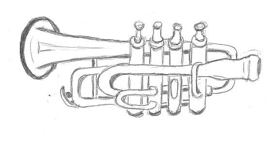 trumpet sketch thumbnail