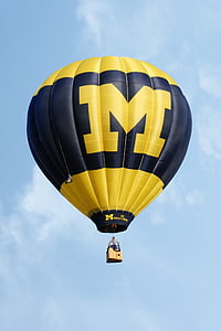 black and yellow hot air balloon thumbnail