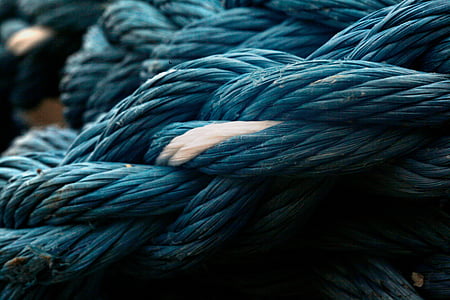 closeup photography of blue braided rope thumbnail