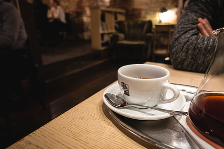 Filtered coffee in a cozy café thumbnail