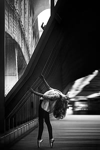 grayscale photo of woman thumbnail