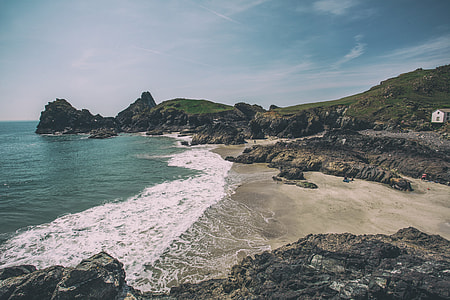 Kynance Cove is a gorgeous bay set on the Lizard peninsula in Cornwall, England. Image captured with a Canon 5D thumbnail