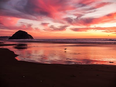 photo of body of water during sunse thumbnail